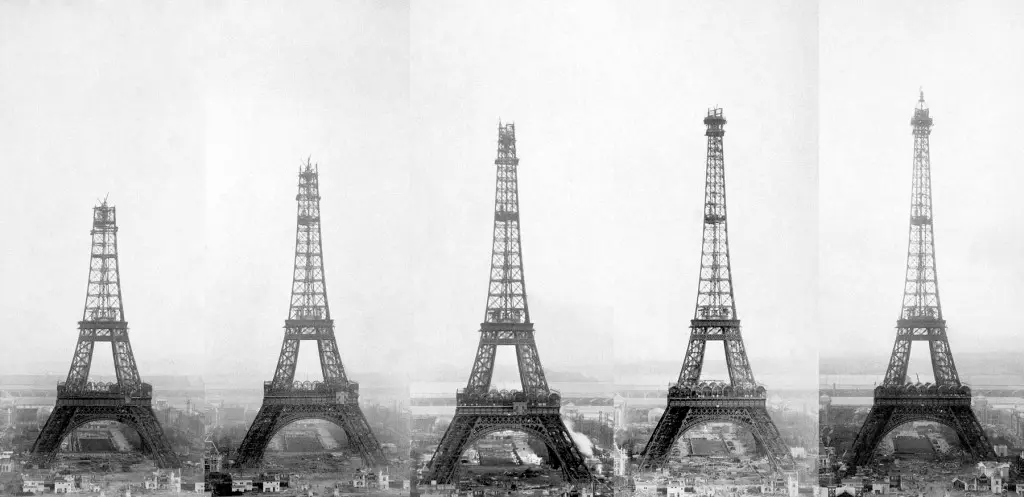 Eiffelturm im Bau 6-10